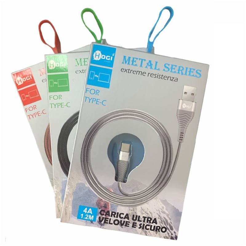 Cavo Carica Ultra Veloce in Metallo 4A USB – Type-C Hogi